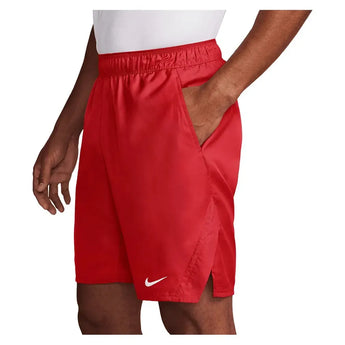 Men's Court Dri-FIT Victory 9 Inch Tennis Short University Red and White-Apparel-Nike-FD5384-657-2-Tennis Express