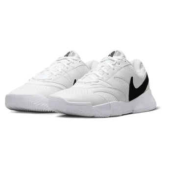 Juniors' Court Lite 4 Tennis Shoes White and Black-Footwear-Nike-FD6574-100_1-1-[Sku]-Tennis Express