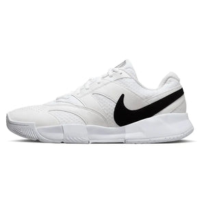 Juniors' Court Lite 4 Tennis Shoes White and Black-Footwear-Nike-FD6574-100_3-2-[Sku]-Tennis Express