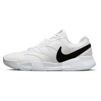 Juniors' Court Lite 4 Tennis Shoes White and Black-Footwear-Nike-FD6574-100_3-2-[Sku]-Tennis Express