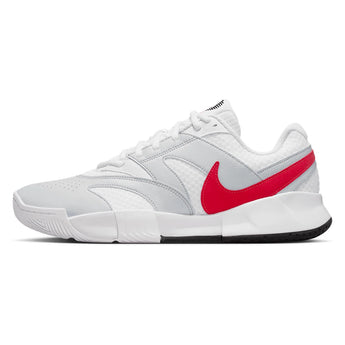 Men's Court Lite 4 Tennis Shoes White and Lt Crimson-Footwear-Nike-FD6574-109-1-Tennis Express