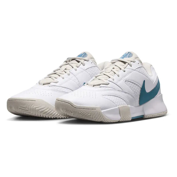 Men's Court Lite 4 Tennis Shoes White and Smokey Blue,Footwear,Nike,White/Smokey Blue,6,Tennis Express,FD6574-112F26-y