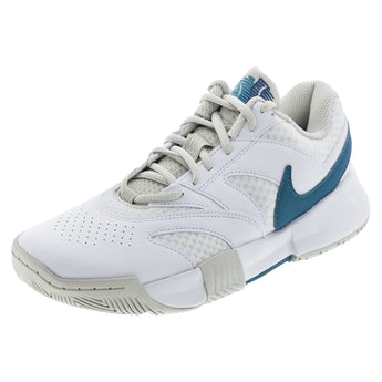 Men's Court Lite 4 Tennis Shoes White and Smokey Blue,Footwear,Nike,White/Smokey Blue,6,Tennis Express,FD6574-112F26copy