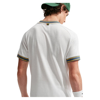 Men's Court Heritage Short Sleeve Tennis Top,Apparel,Nike,,,Tennis Express,FN0318-030_1