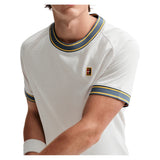 Men's Court Heritage Short Sleeve Tennis Top,Apparel,Nike,,,Tennis Express,FN0318-030_2