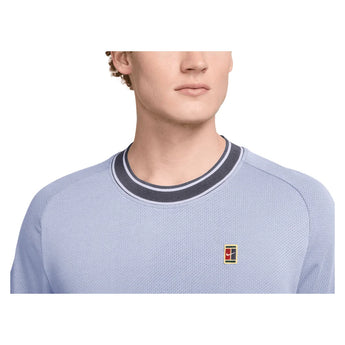 Men's Court Heritage Short Sleeve Tennis Top, Nike, Tennis Express, FN0318-H26-3