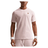 Men's Court Heritage Short Sleeve Tennis Top-Apparel-Nike-FN0318-U26-667-3-Tennis Express