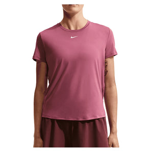 Women's One Classic Dri-FIT Short Sleeve Training Top,Apparel,Nike,654 Pink Smoke/White,XS,Tennis Express,FN2798-654