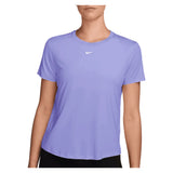 Women's One Classic Dri-FIT Short Sleeve Training Top, Nike, 580 Purple Pulse/White, Tennis Express, FN2798-H26-580-PURPLE-PULSE-WHITE-1