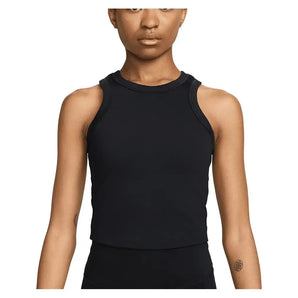 Women's One Fitted Dri-FIT Cropped Tennis Tank Top-Apparel-Nike-FN2806-010-Tennis Express