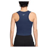 Women's One Fitted Dri-FIT Cropped Training Tank Midnight Navy-Apparel-Nike-FN2806-410B-1-Tennis Express