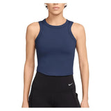 Women's One Fitted Dri-FIT Cropped Training Tank Midnight Navy-Apparel-Nike-FN2806-410B-Tennis Express