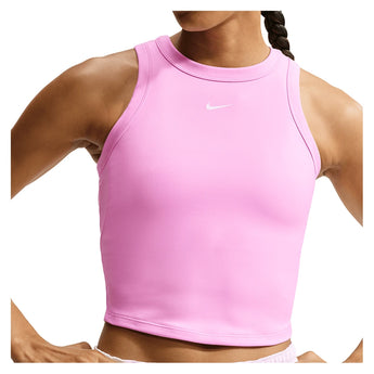 Women's One Fitted Dri-FIT Cropped Training Tank,Apparel,Nike,,,Tennis Express,FN2806-621_3