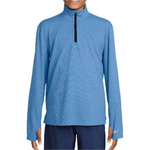 Boys' Dri-Fit Multi Long Sleeve Half Zip Tennis Top-Apparel-Nike-FN8375-489-Tennis Express