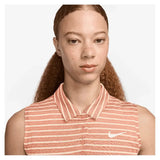 Women's Dri-Fit Victory Sleeveless Striped Tennis Polo-Apparel-Nike-FQ1824-844U2-2-Tennis Express