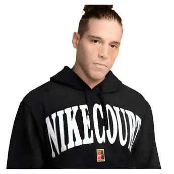 Mens Heritage Dri-Fit Fleece Tennis Hoodie-Apparel-Nike-FQ2093-010_4-Tennis Express