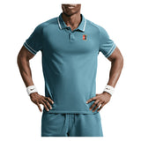 Men's Court Heritage Tennis Polo,Apparel,Nike,008 Smokey Blue,XS,Tennis Express,FQ2101-008