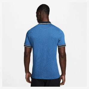 Men's Heritage Tennis Polo Star Blue and Armory Navy-Apparel-Nike-FQ2101-402S25-1-Tennis Express