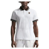 Mens Heritage Tennis Polo, Nike, 100 White/Black, Tennis Express, FQ2101-B-100-WHITE-BLACK-1