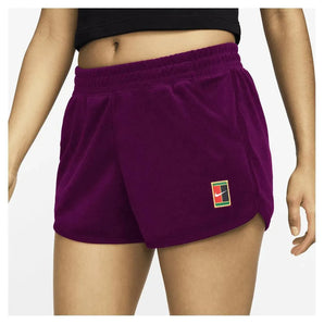 Womens Heritage Mid-Rise Tennis Shorts Sangria-Apparel-Nike-FQ2282-664-Tennis Express