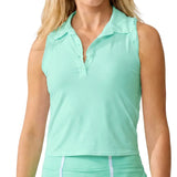 Women's Rally Tennis Polo Tank Menthol,Apparel,Bobbe,Menthol,XS,Tennis Express,FR-RPT-1002-1