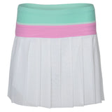 Women's Slice Tennis Skort White and Menthol,Apparel,Bobbe,White/Menthol,XS,Tennis Express,FR-SS-2104