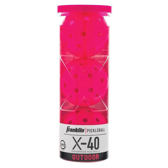 X-40 Outdoor Pickleballs 3 Pack Pink-Balls-Franklin Sports-FS52824-1-Tennis Express
