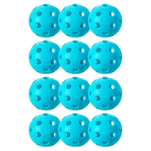 X-26 Indoor Pickleballs 12 Pack Blue-Balls-Franklin Sports-FS52911X-1-Tennis Express