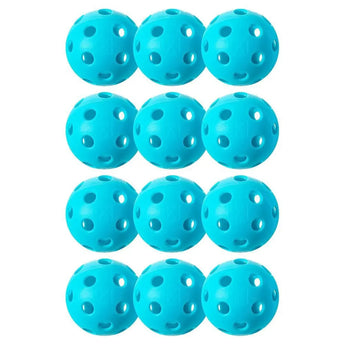 X-26 Indoor Pickleballs 12 Pack Blue-Balls-Franklin Sports-FS52911X-1-Tennis Express