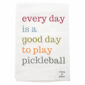 Good Day Pickleball Tea Towel-Accessories-Cora and Pate-FSTPBC15copy-Tennis Express
