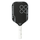 Fuze VantaGrit Elongated 14mm Pickleball Paddle Black and White, Holbrook, Black/White, Tennis Express, FUZE-V-E-14-BLACK-WHITE-1