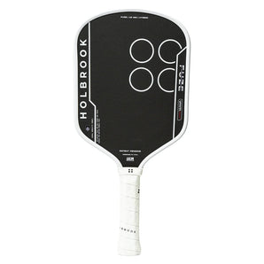 Fuze VantaGrit Hybrid 16mm Pickleball Paddle Black and White, Holbrook, Black/White, Tennis Express, FUZE-V-H-16-BLACK-WHITE-1
