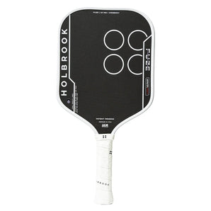Fuze VantaGrit Widebody 16mm Pickleball Paddle Black and White, Holbrook, Black/White, Tennis Express, FUZE-V-W-16-BLACK-WHITE-1