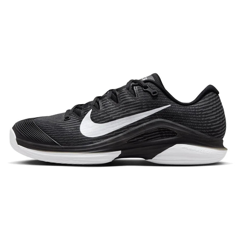 Men's Zoom Vapor 12 Tennis Shoes Black and White – Tennis Express