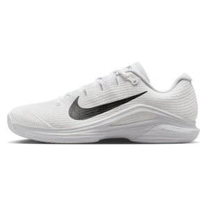 Men's Zoom Vapor 12 Tennis Shoes White and Black-Footwear-Nike-FV5552-101_0-Tennis Express