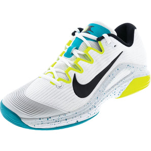 Men's Zoom Vapor 12 Tennis Shoes White and Volt, Nike, White/Volt, Tennis Express, FV5552-125H26-WHITE-VOLT-1