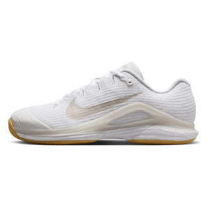 Women's Zoom Vapor 12 Tennis Shoes White and Lt Orewood Brown,Footwear,Nike,,,Tennis Express,FV5554-103F26-1
