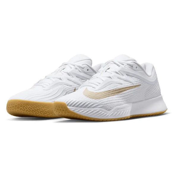 Men's Zoom Vapor Pro 3 Tennis Shoes White and Lt Orewood Brown,Footwear,Nike,White/Lt Orewood Brown,6,Tennis Express,FZ2161-102F26-y