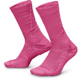 Unisex Unicorn Dri-FIT ADV Cushioned Crew Socks (1 Pair) Desert Pink and Pink Rise,Socks,Nike,Desert Pink/Pink Rise,S,Tennis Express,FZ3399-661