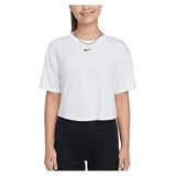 Girls' One Relaxed Dri-FIT Short-Sleeve Top-Apparel-Nike-FZ5602-BU25-100-3-Tennis Express