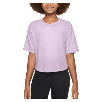 Girls' One Relaxed Dri-FIT Short-Sleeve Top-Apparel-Nike-FZ5602-U25-537-3-Tennis Express