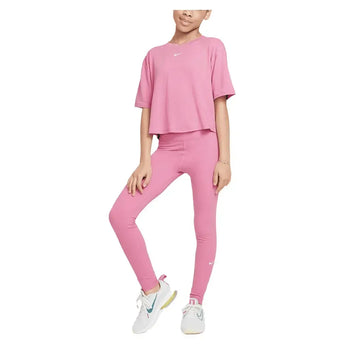 Girls' One Relaxed Dri-FIT Short-Sleeve Top-Apparel-Nike-FZ5602-U25-646-5-Tennis Express