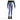 Girls' One Dri-FIT High-Waisted Training Leggings World Indigo and White-Apparel-Nike-FZ5605-499B-Tennis Express