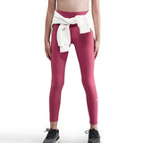 Girls' One Dri-FIT High-Waisted Training Leggings-Apparel-Nike-FZ5605-634_4-Tennis Express