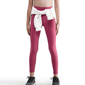 Girls' One Dri-FIT High-Waisted Training Leggings-Apparel-Nike-FZ5605-634_4-Tennis Express