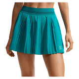 Women's Court Dri-FIT Advantage Pleated Tennis Skort, Nike, 372 Bright Spruce/White, Tennis Express, FZ6512-H26-372-BRIGHT-SPRUCE-WHITE-1