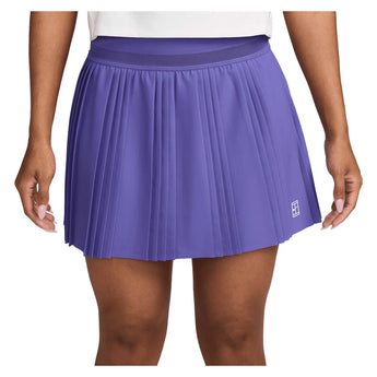 Women's Court Dri-FIT Advantage Pleated Tennis Skort, Nike, 579 Dark Iris/White, Tennis Express, FZ6512-H26-579-DARK-IRIS-WHITE-1