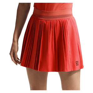 Women's Court Dri-FIT Advantage Pleated Tennis Skort, Nike, 657 University Red/White, Tennis Express, FZ6512-H26-657-UNIVERSITY-RED-WHITE-1