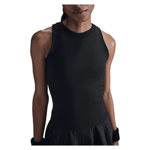 Women's Dri-Fit Advantage Tennis Tank, Nike, 010 Black, Tennis Express, FZ6657-B-010-BLACK-1