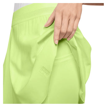 Women's Court Dri-FIT Advantage Ace 13 Inch Tennis Skort Lt Lemon Twist and Black-Apparel-Nike-FZ6729-736S26-3-Tennis Express